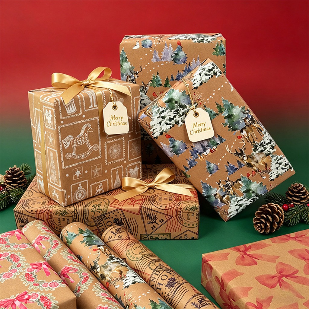 Papel de Regalo Navideño Vinta - Craft Foam Roll reseña y precio