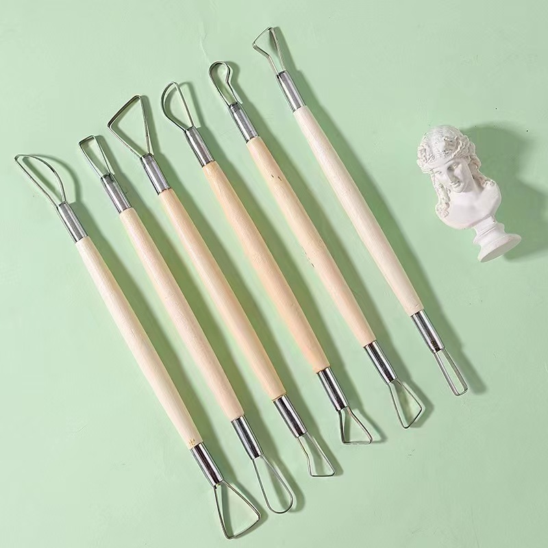 6 uds mango de madera cera cer - Craft Knife Set reseña y precio